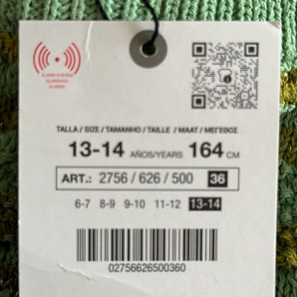 ZARA Kids | Green | SHINY DRESS - Picture 6 of 8